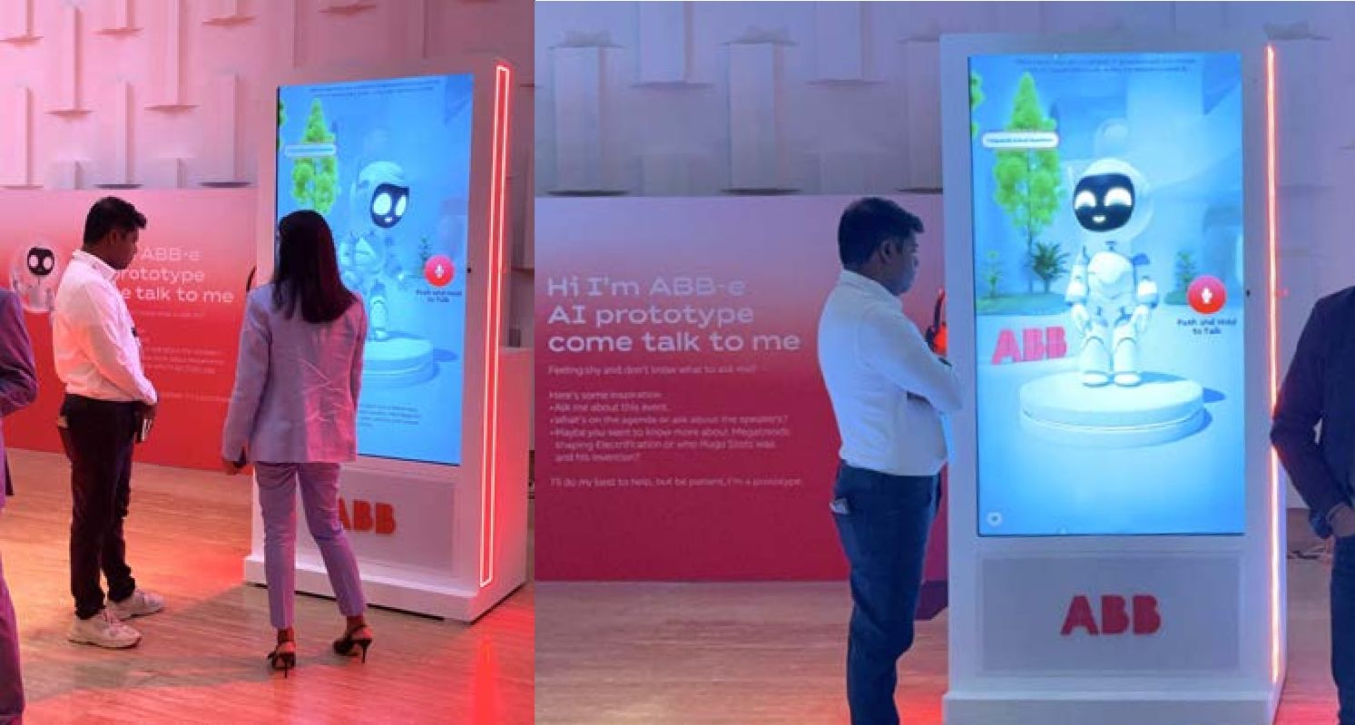 ABB ABBe AI interactive brand mascot